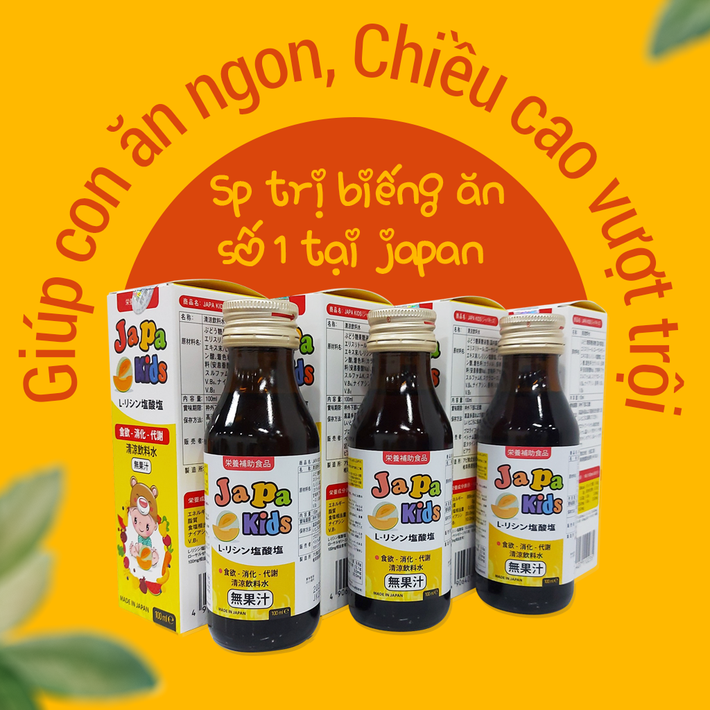 Japa Kids - Thức uống trị biếng ăn hiệu quả cho trẻ tới từ Nhật Bản